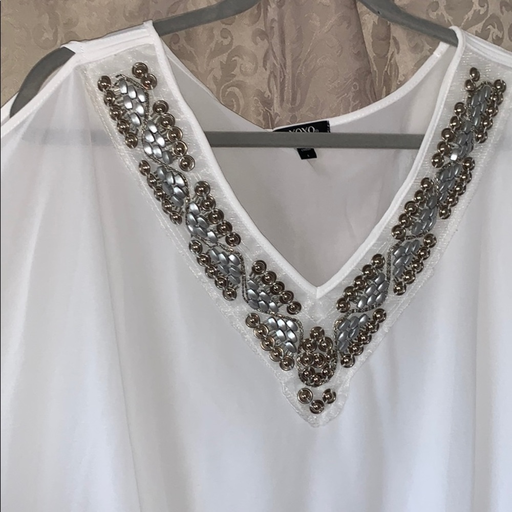 Detailed collared blouse from XOXO SIZE LARGE